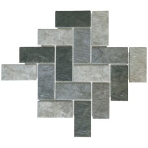 Matt Grey Fishbone Mix