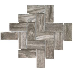 Woodgrain Grey Fishbone Mix