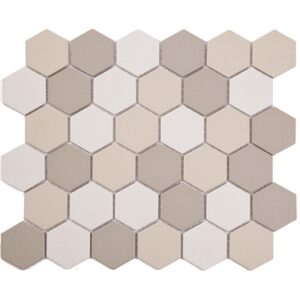 Hexagon (M) Mixed Beige