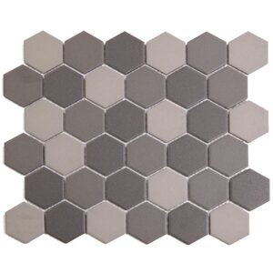Hexagon (M) Mixed Dark Grey