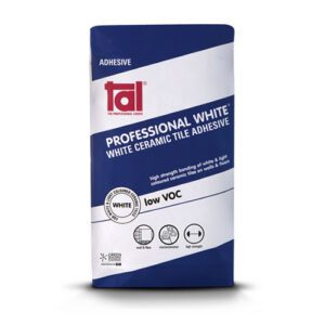 Tal Professional White Ceramic Tile Adhesive 20kg