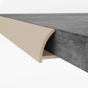 Malls Tiles PVC Round Edge Trim 9mm - Cappuccino / Beige