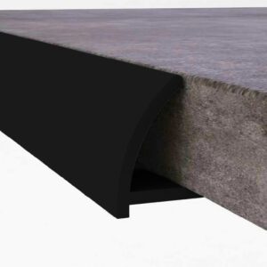 Malls Tiles PVC Round Edge Trim 9mm - Black