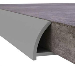 Malls Tiles PVC Round Edge Trim 12mm - Dark Grey / Dove Grey