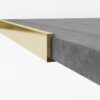 12mm Anodised Straight Edge Polished Brass SEA12BR